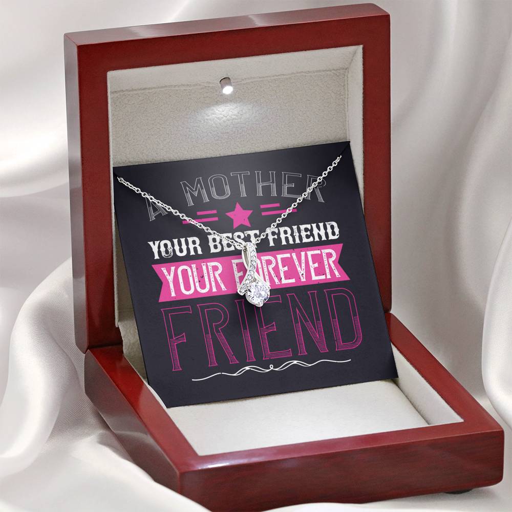 Personalized Gift Mother Necklace for Her Valentines Birthday  Gift Alluring Beauty Necklace for Women with Message  Card