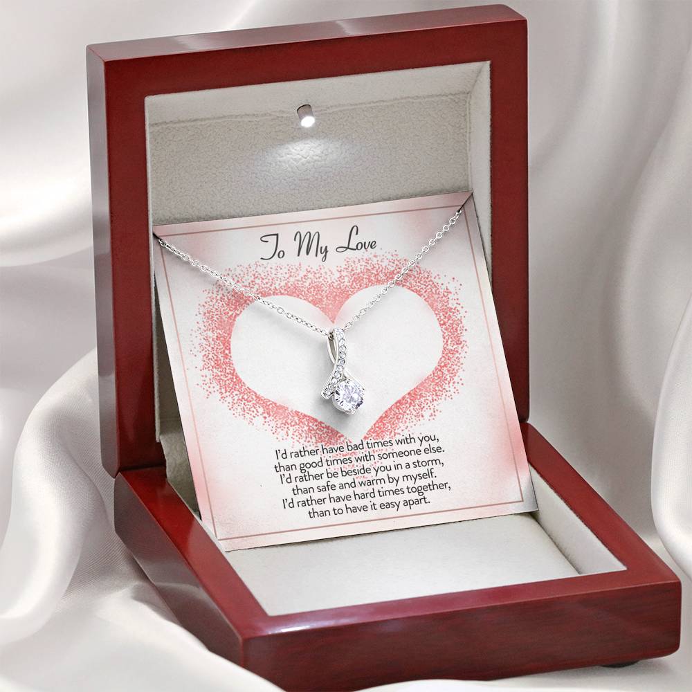 Necklace for Girlfriend Valentines gift for Girlfriend Anniversary gift for Girlfriend Promise necklace for girlfriend from Boyfriend Necklace for Women In Luxury Box