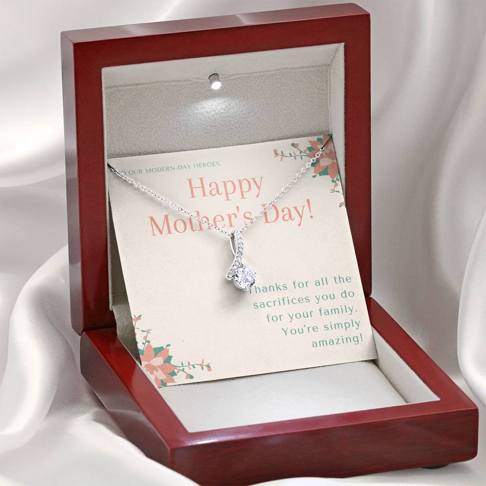 Best Friend Gift BFF, Bonus Mom Gift Necklace, Birthday Gift for Step Mom to Say Thank you, Nana Mothers Day Gift, Best Friend Gift BFF, First Mothers Day Gift, To My Mom
