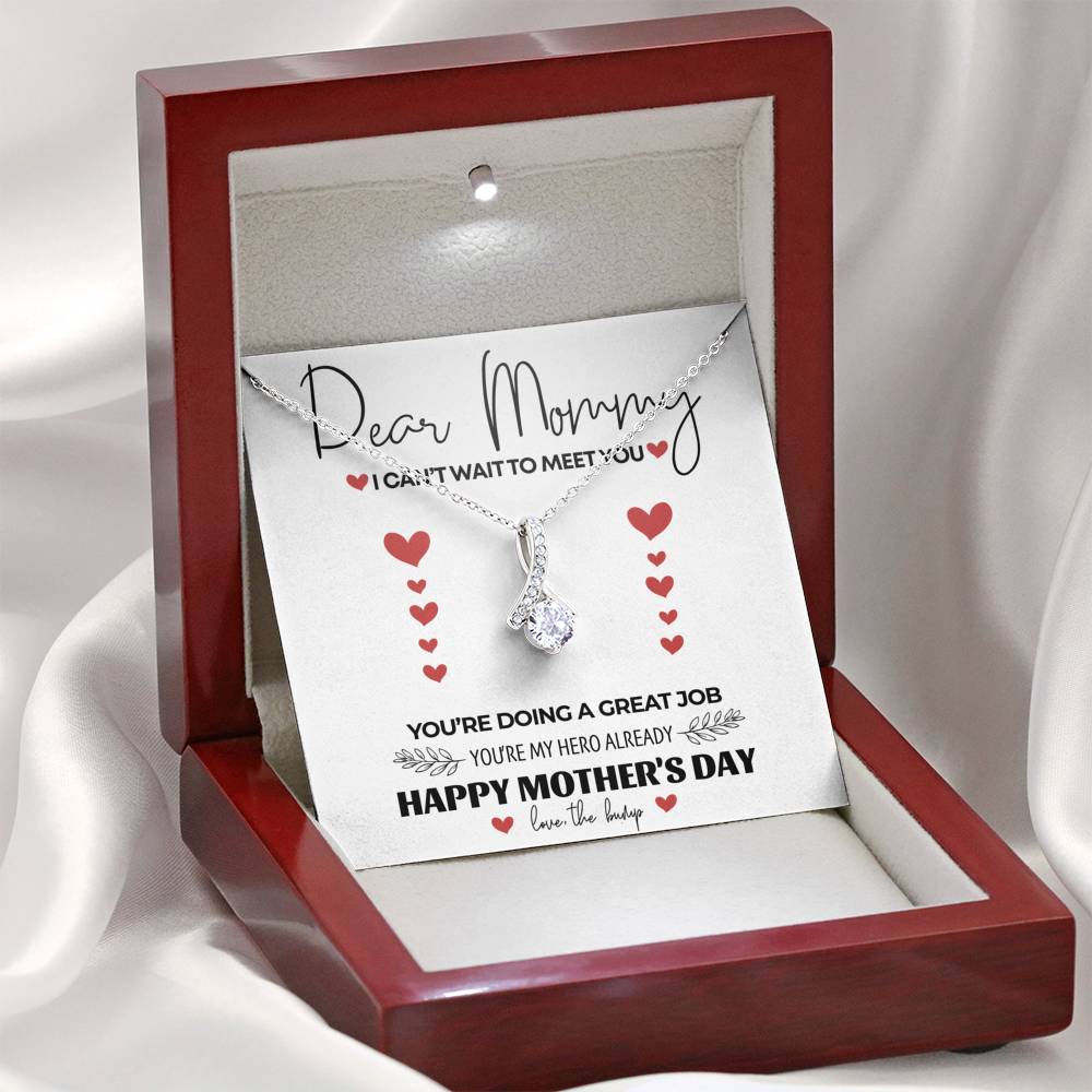 Necklace Gift To My Mom Mother In Law Pendent Gift On Birthday Mother's Day Doing A Great Job Gift With The Message Card From Daughter Son