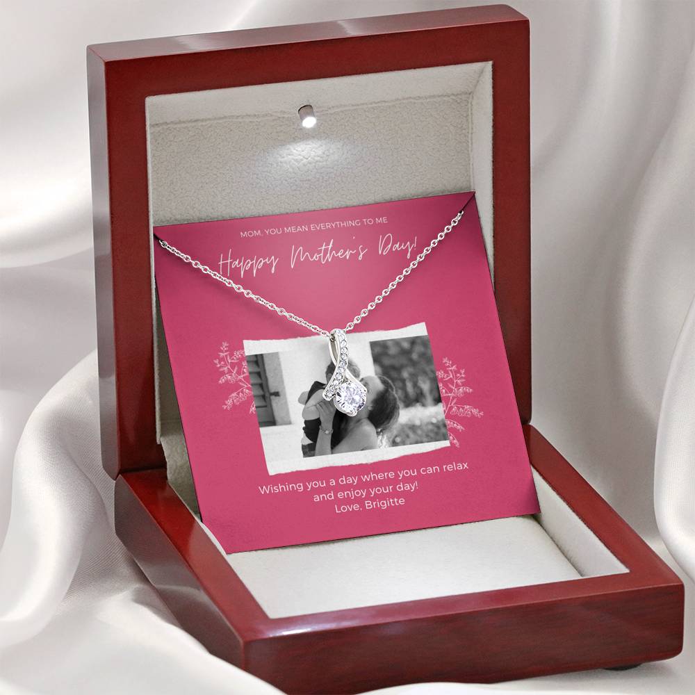 Mothers Day Card, Second Mom Gift, 1st Mothers Day Gift, Mom Jewelry Gift, Mothers Day Gift Basket, Second Mom Gift, Custom Stepmom Necklace,