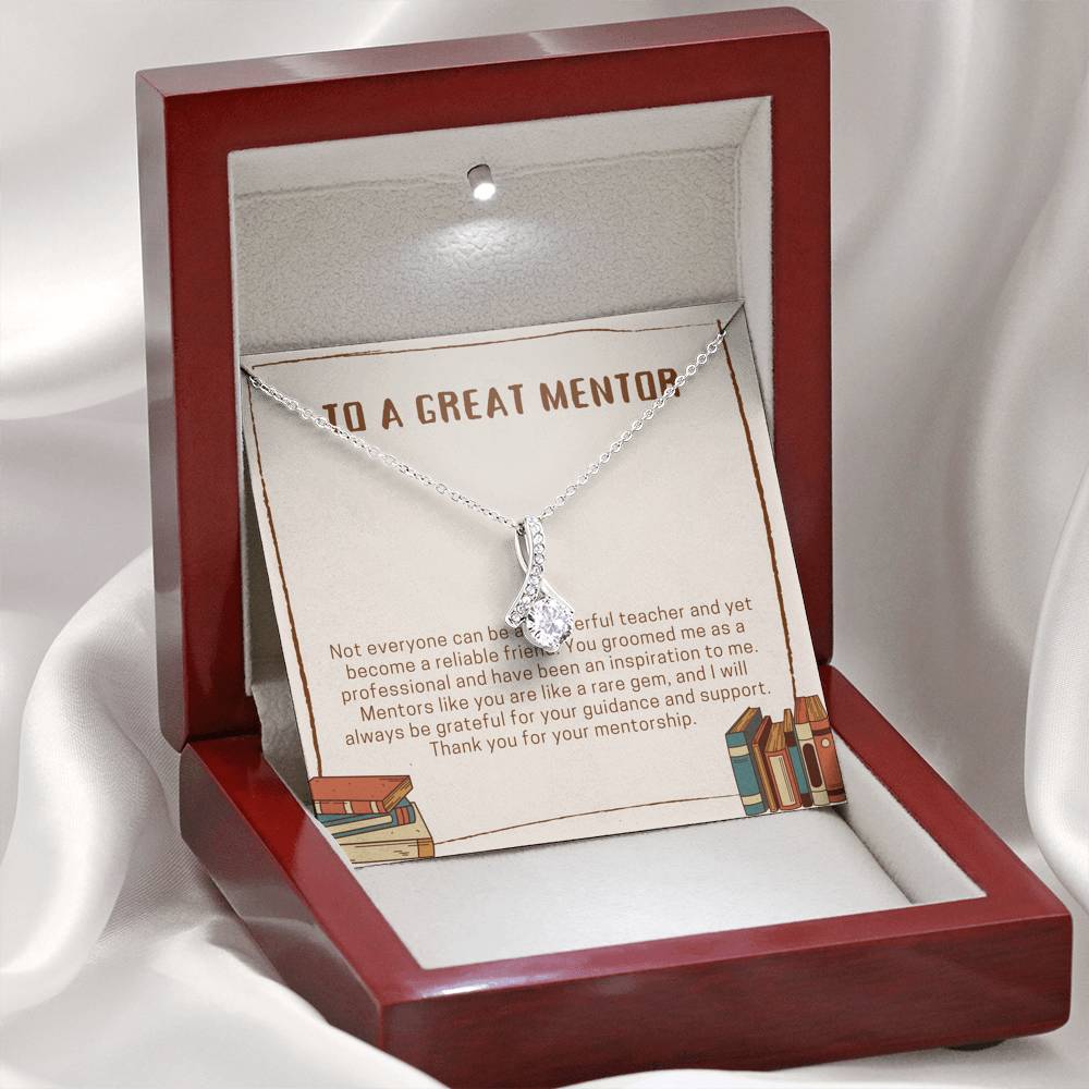 Mentor Gift Necklace, Mentor Gift for Women, Gift For Boss, Teacher, Professor, Tutor, Thank You Gifts For Women, Mentor Thank You