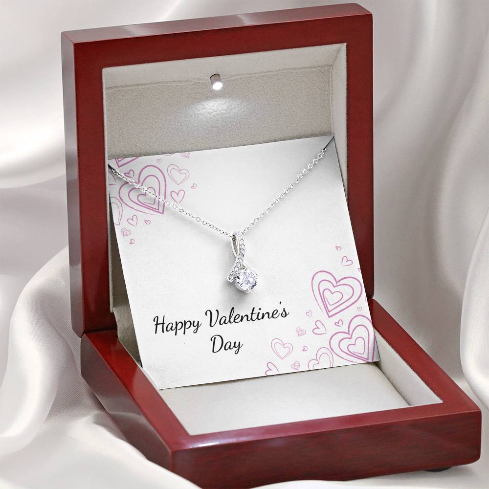 Personalized Wife Girlfriend Necklace  for Her Valentines Birthday Anniversary Gift Alluring  Beauty Necklace for Women with Message  Card