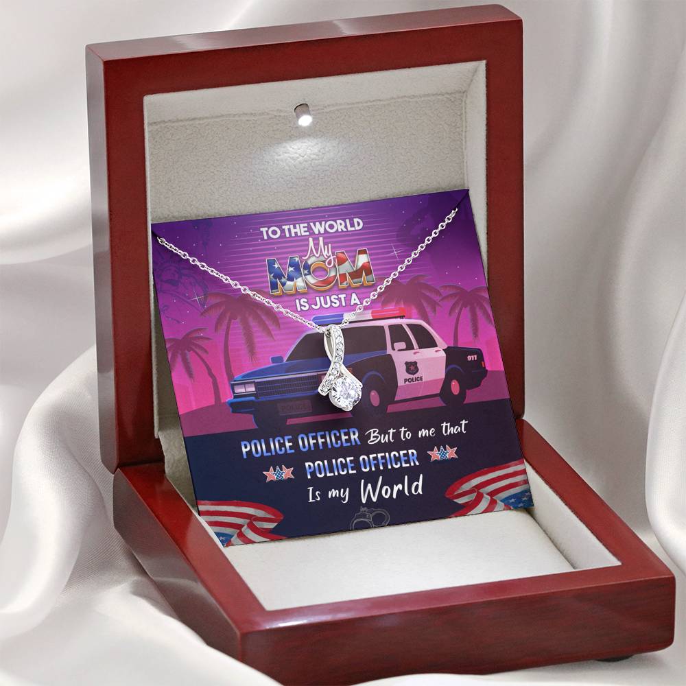 Necklace, Police Officer, Mom Gift, Mother Day Gift