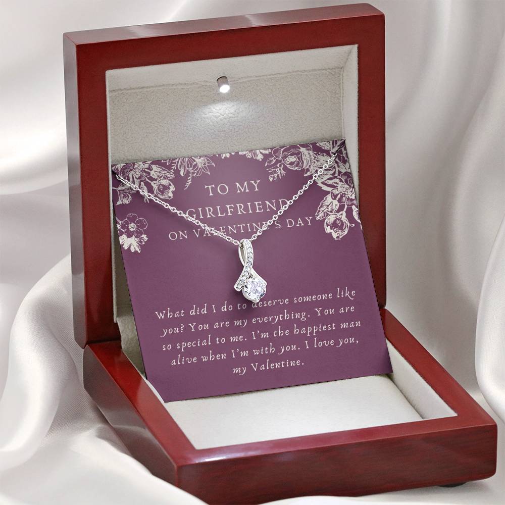 Heart Necklace Pendant Rhinestone Shining Silver Chain Love Gift Women  Sterling Jewelry Box Stainless Steel