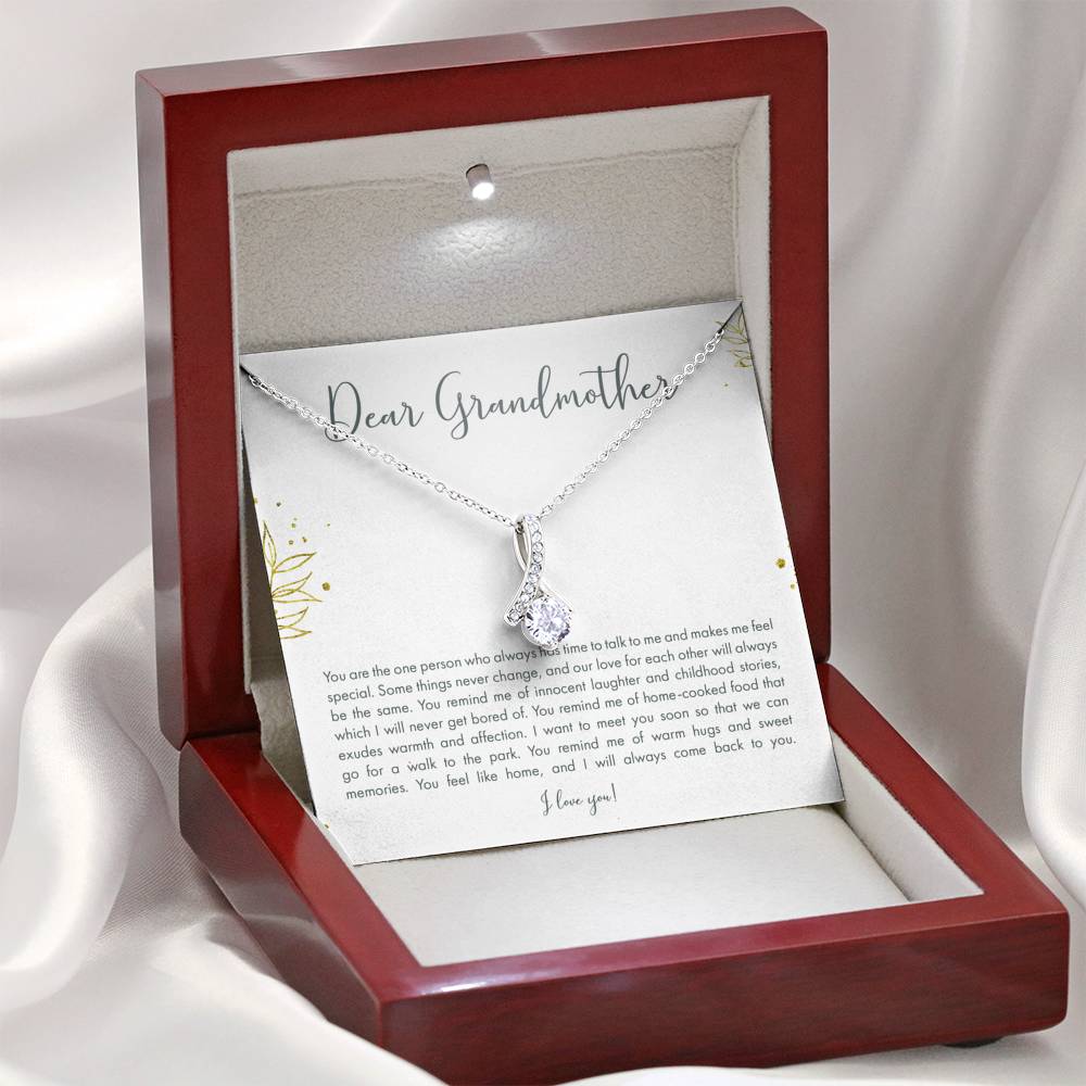 Personalized Gift Grandmother Necklace for Grandma Valentines Birthday  Gift Alluring Beauty Necklaces for Women with Message  Card