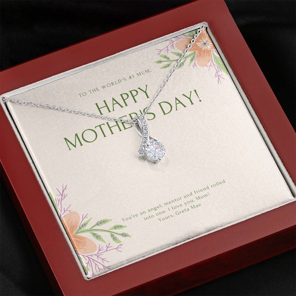 Mother in Law Gift, Foster Mom Gift,  Bonus Mom Gift Necklace, 1st Mothers Day Gift, To My Mom Necklace Mom Necklace Mother Figure Gift,