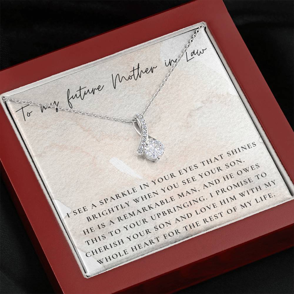 Mother of the Groom Gift, From Bride, Mother in Law Necklace, Gift Necklace To Mother of the Groom On Our Wedding Day, Future Mother in Law