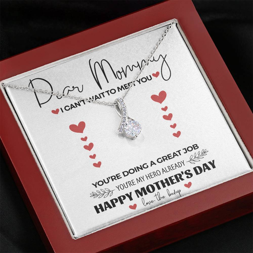 Necklace Gift To My Mom Mother In Law Pendent Gift On Birthday Mother's Day Doing A Great Job Gift With The Message Card From Daughter Son