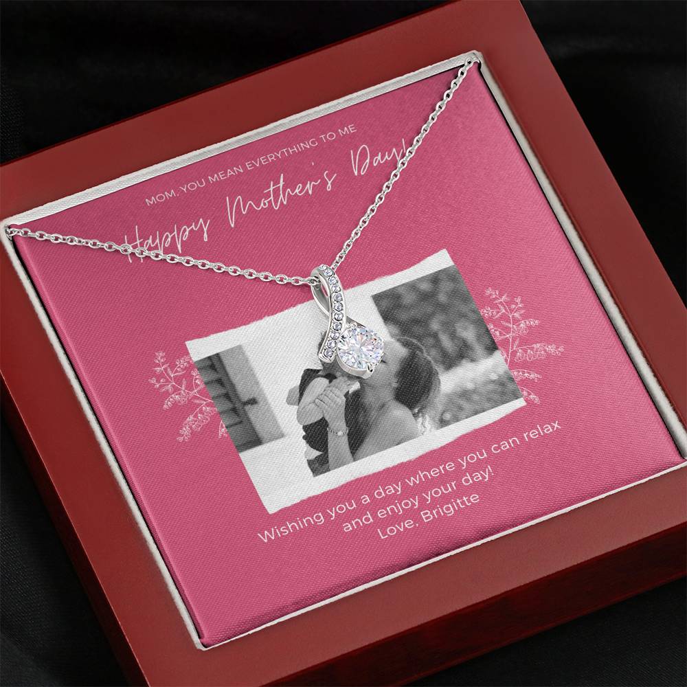 Mothers Day Card, Second Mom Gift, 1st Mothers Day Gift, Mom Jewelry Gift, Mothers Day Gift Basket, Second Mom Gift, Custom Stepmom Necklace,