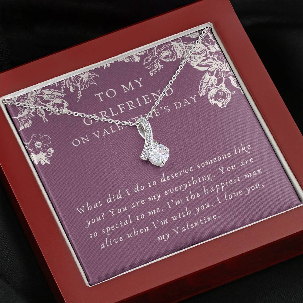 Heart Necklace Pendant Rhinestone Shining Silver Chain Love Gift Women  Sterling Jewelry Box Stainless Steel