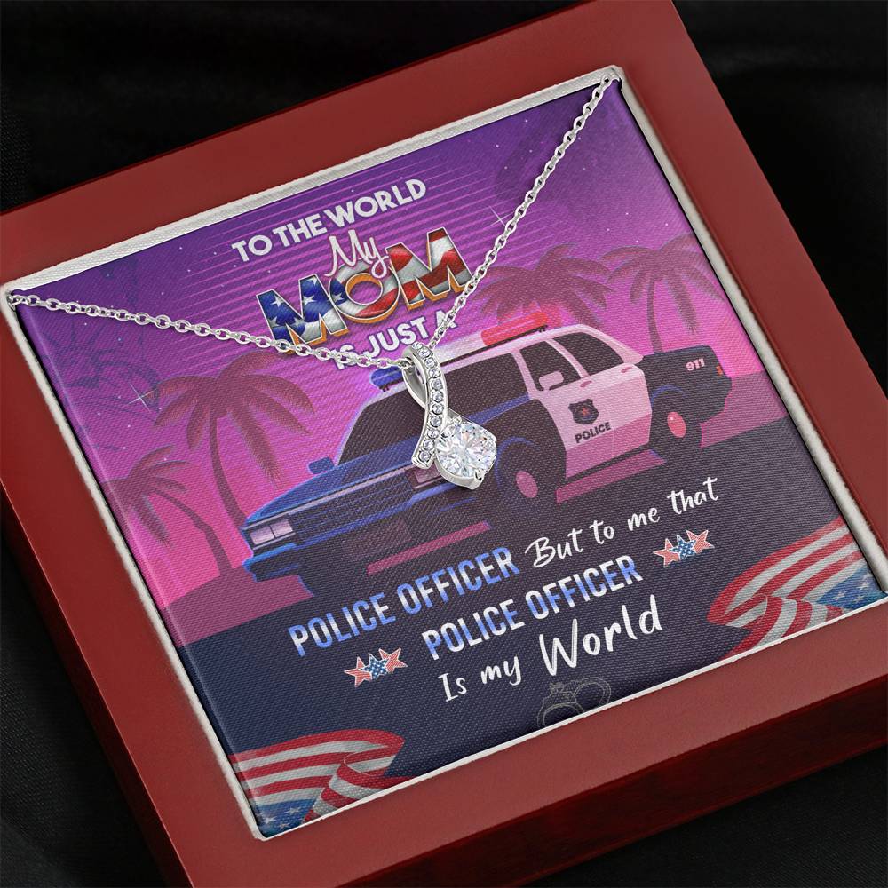 Necklace, Police Officer, Mom Gift, Mother Day Gift