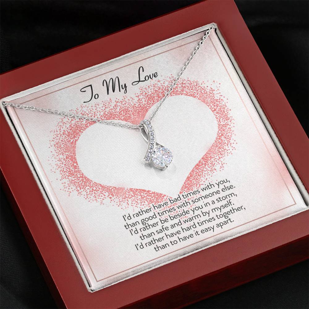 Necklace for Girlfriend Valentines gift for Girlfriend Anniversary gift for Girlfriend Promise necklace for girlfriend from Boyfriend Necklace for Women In Luxury Box