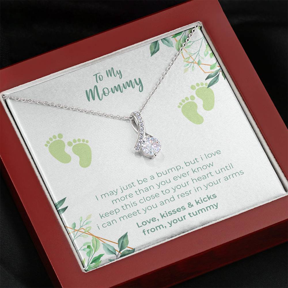 Personalized Necklace Gift For Mother On Her Birthday Mother's Day From Son Daughter To My Mummy Pendent Gift With The Message Card