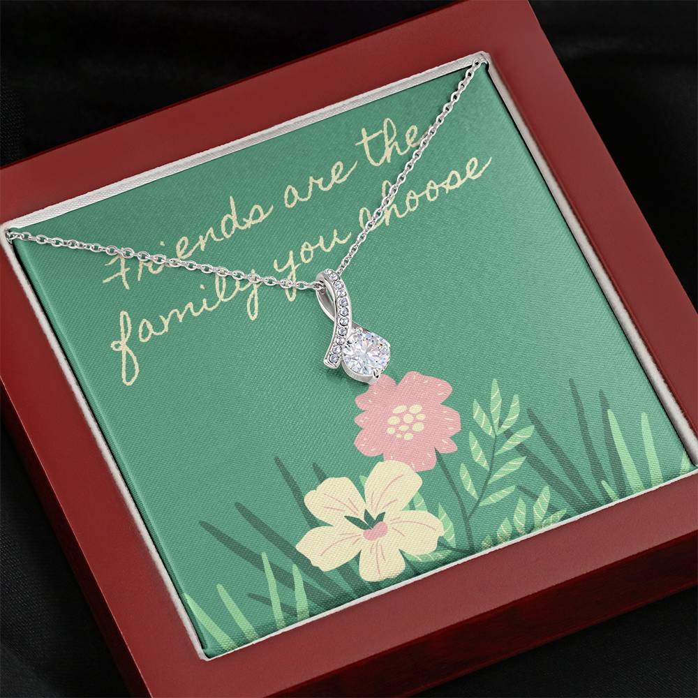 Friendship Necklace for BFF Small Dainty Silver Pendant Valentines Birthday Gift For Friend  For Bestfriend For Women BFF