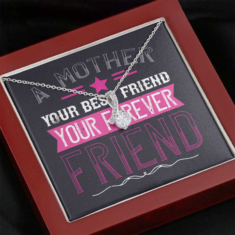 Personalized Gift Mother Necklace for Her Valentines Birthday  Gift Alluring Beauty Necklace for Women with Message  Card