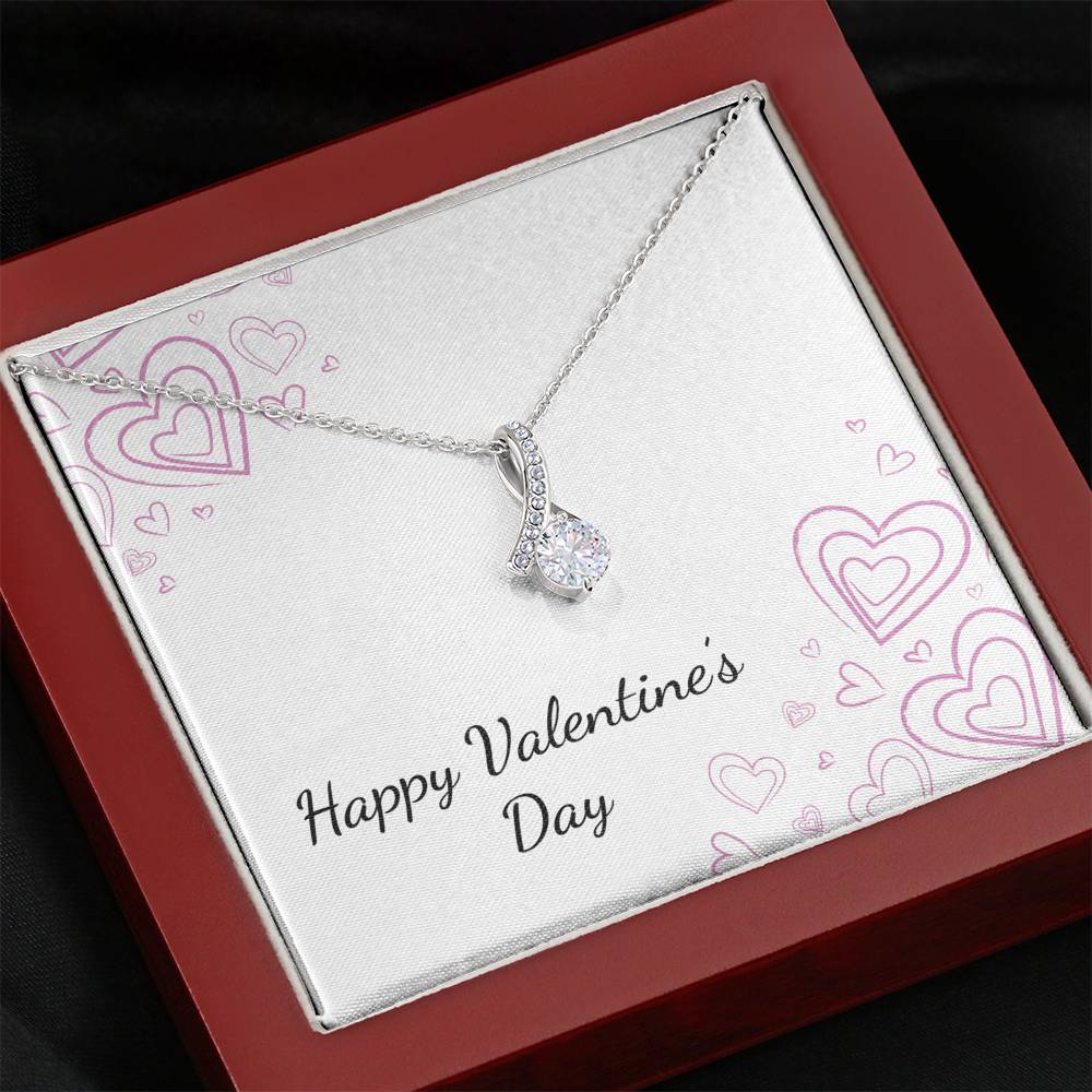 Personalized Wife Girlfriend Necklace  for Her Valentines Birthday Anniversary Gift Alluring  Beauty Necklace for Women with Message  Card