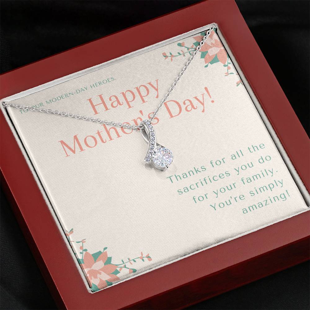 Best Friend Gift BFF, Bonus Mom Gift Necklace, Birthday Gift for Step Mom to Say Thank you, Nana Mothers Day Gift, Best Friend Gift BFF, First Mothers Day Gift, To My Mom
