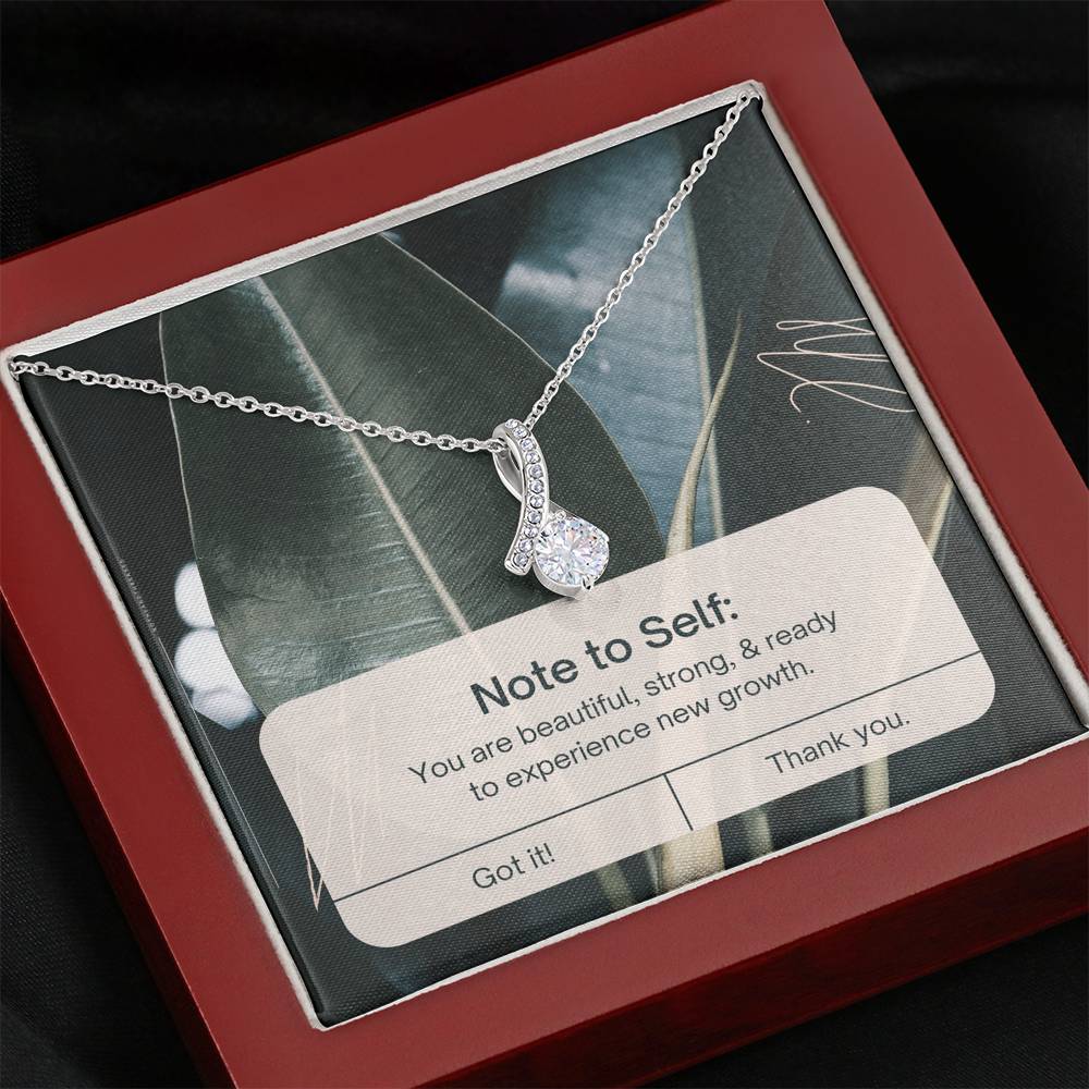Love Note Card Personalize Valentine Day Ribbon Pendent For Women