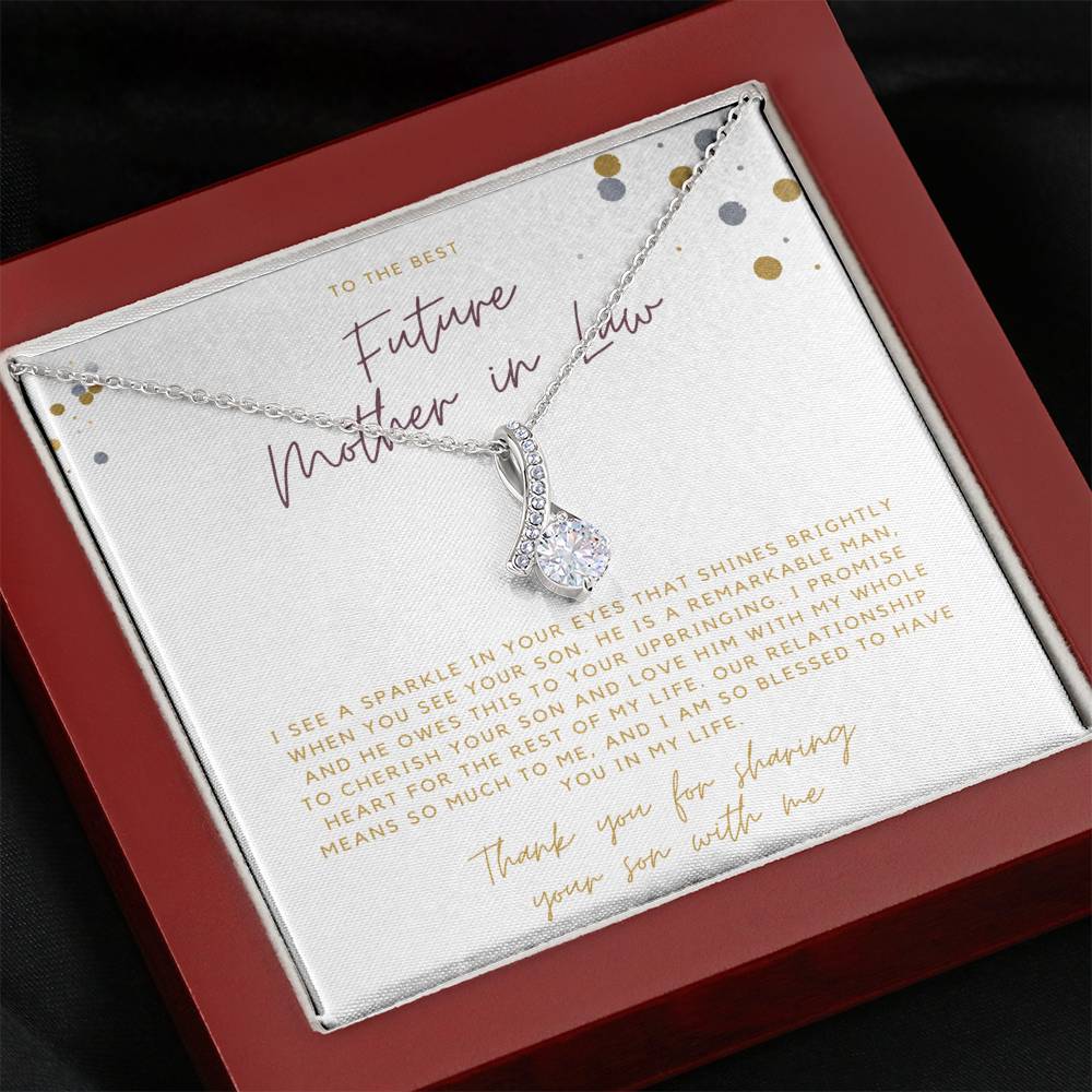 Gifts for Mom Mother of the Bride Necklace Mother of the Groom Gift From Bride Mother of the Bride Necklace Mother of the Groom from Bride Wedding Gift Future MIL