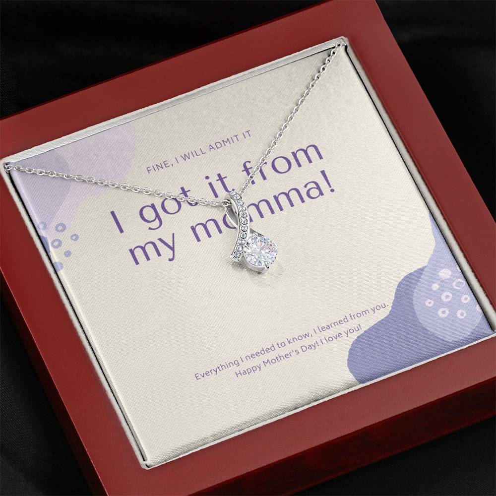 Mother in Law Gift, Personalized Mother Day Necklace, Bonus Mom Gift Necklace, Mothers Day Gift Basket, Foster Mom Gift,  Mom Birthday Card Unbiological Mom Gift,