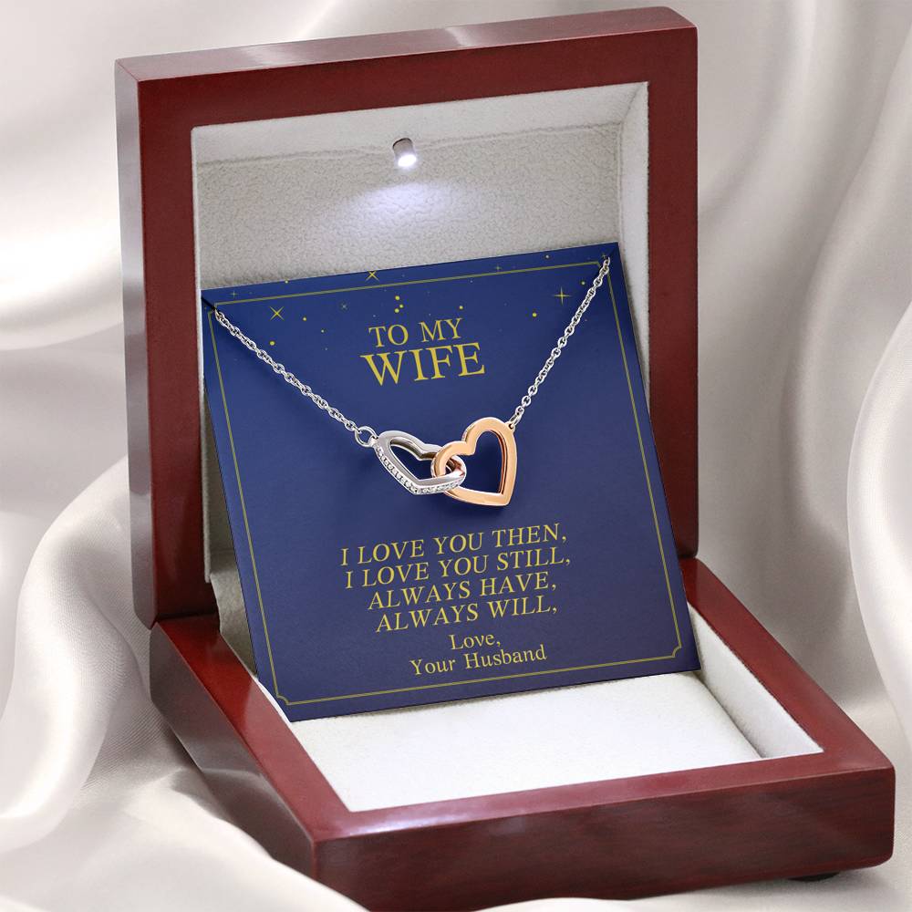 Personalized Necklace Gift For Women Forever Love Pendent To My Wife On Her Birthday Valentine's Day Wedding Gift With The Message Card From Husband