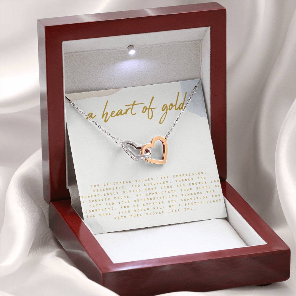 Volunteer Appreciation Gift, Volunteer Thank You Gift Necklace, Message Card Box