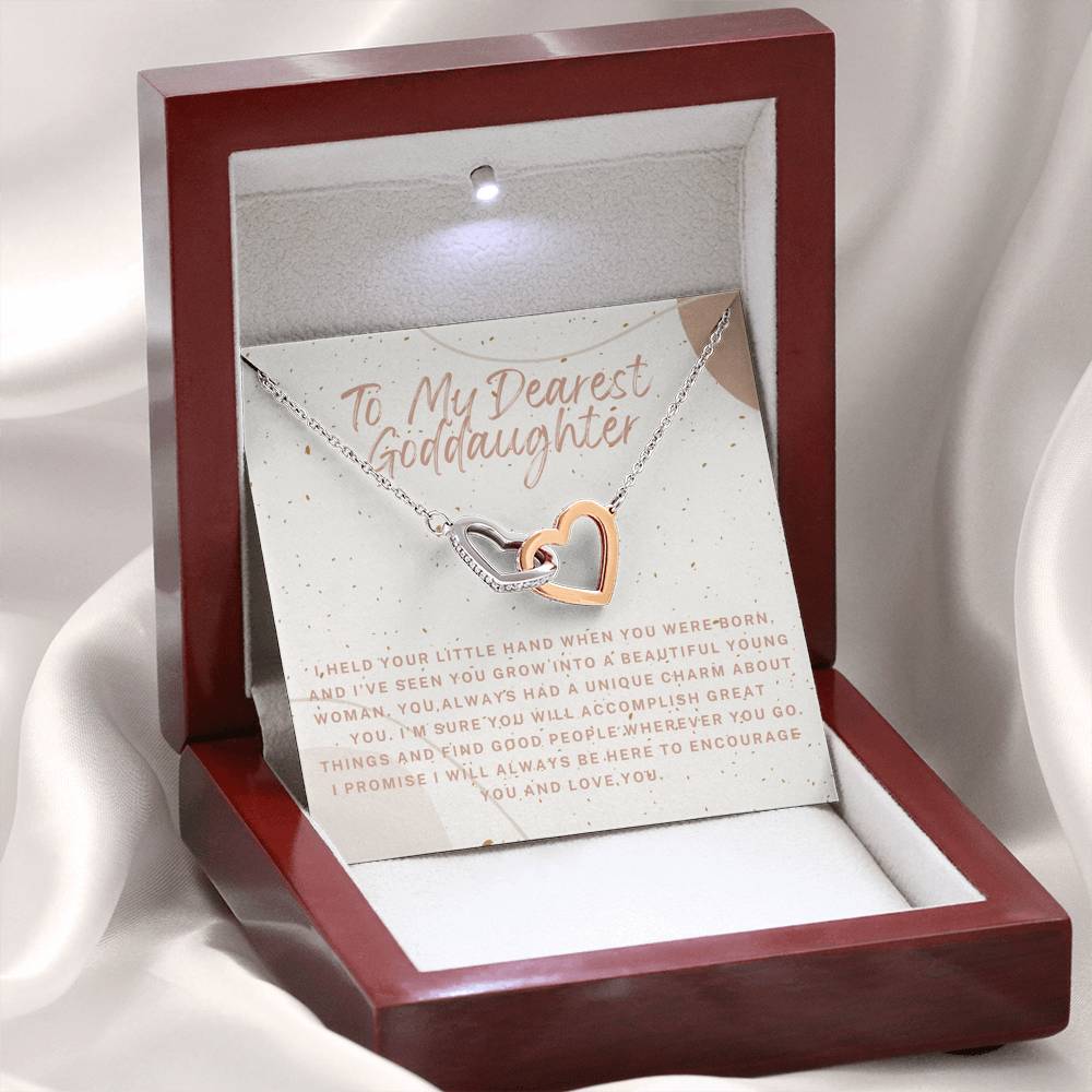 Goddaughter Gift Necklace, Personalized Card for Goddaughter, Gift Idea for Goddaughter