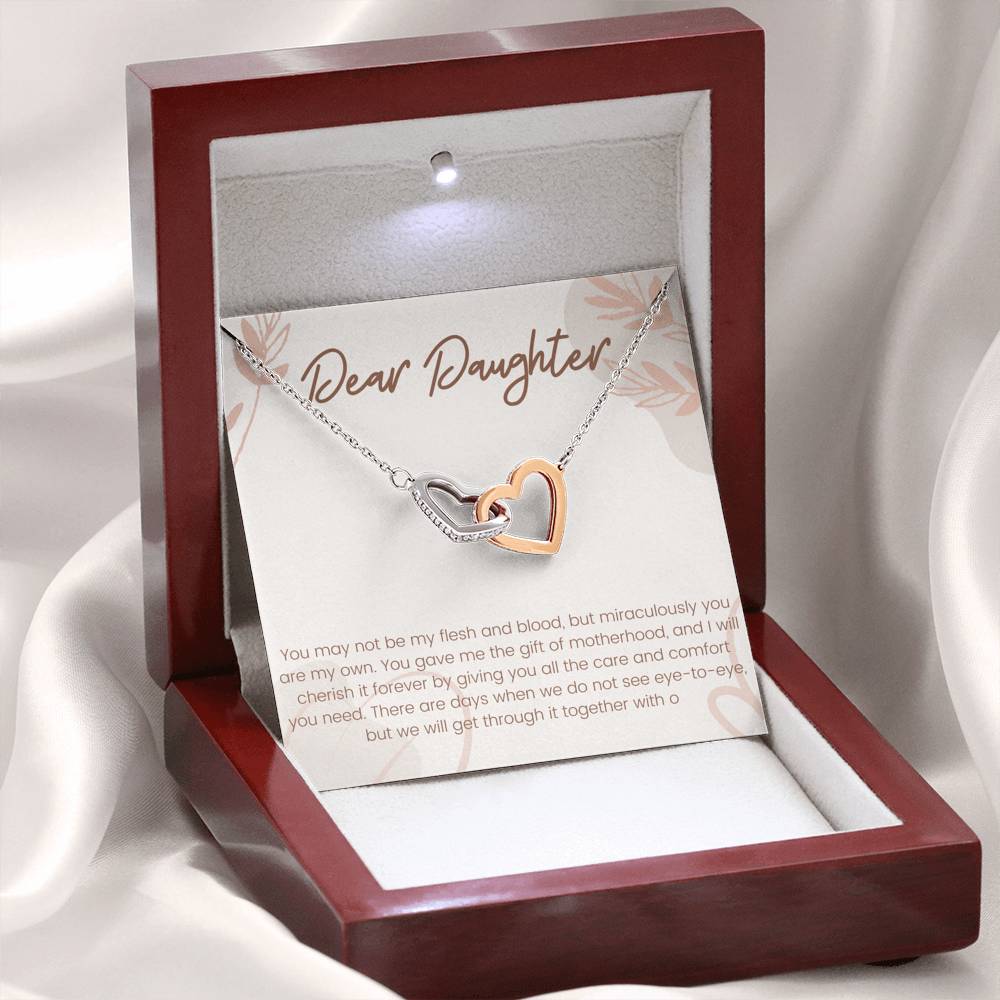 Stepdaughter Gift From Dad, Bonus Daughter Birthday, Wedding, Christmas Gift Necklace