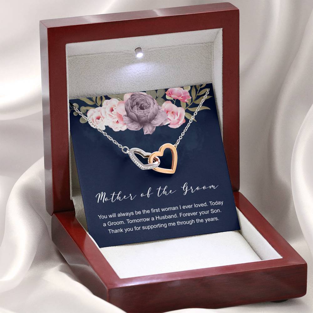 Mother of the Groom Necklace, Circle Necklace, Mother of the Bride Gift, Future Mother in Law, Wedding Present, From Groom, Message