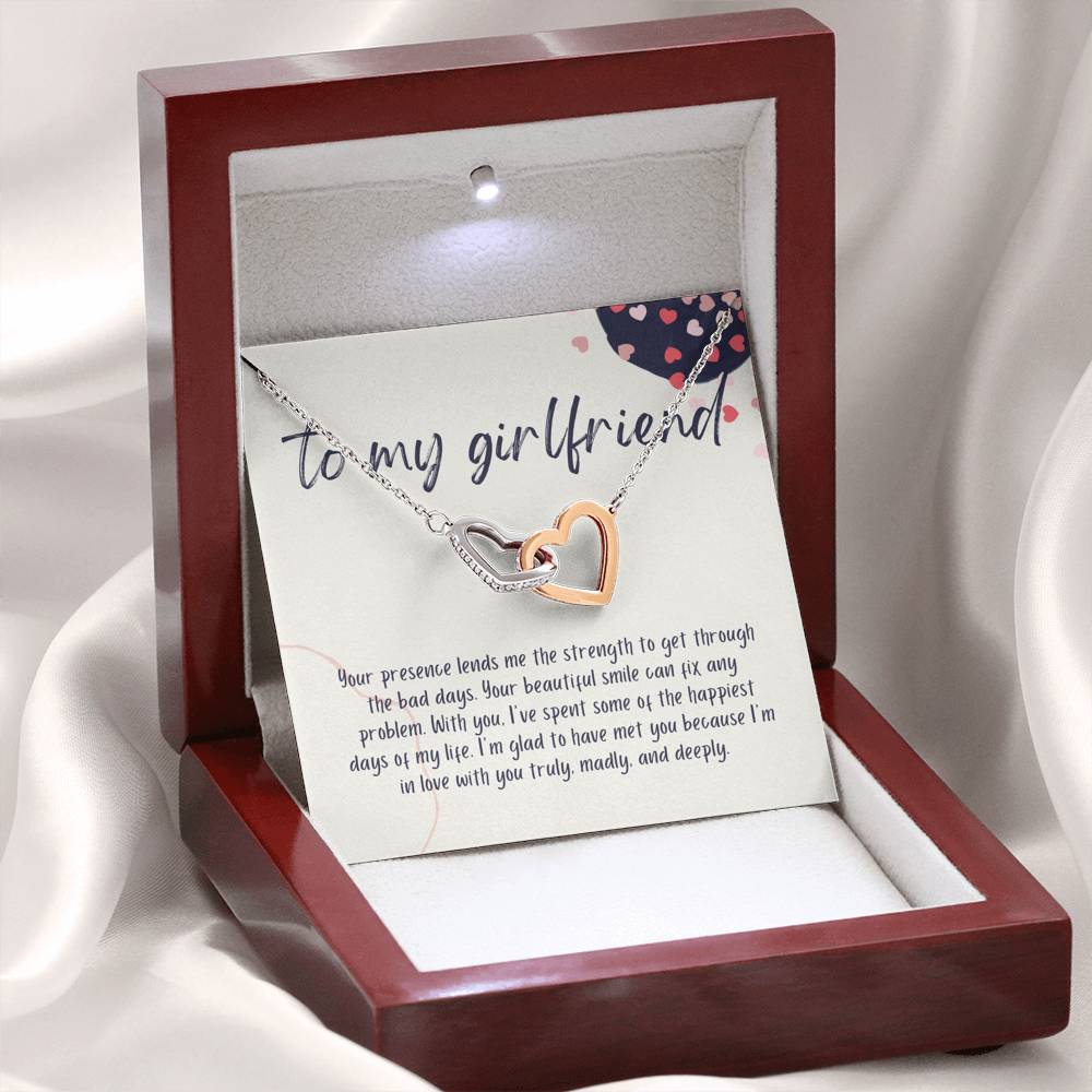 Girlfriend Gift Necklace For Birthday, Anniversary, Valentine's Day, Jewelry for Her, Best Girlfriend Gift With Personalized Message