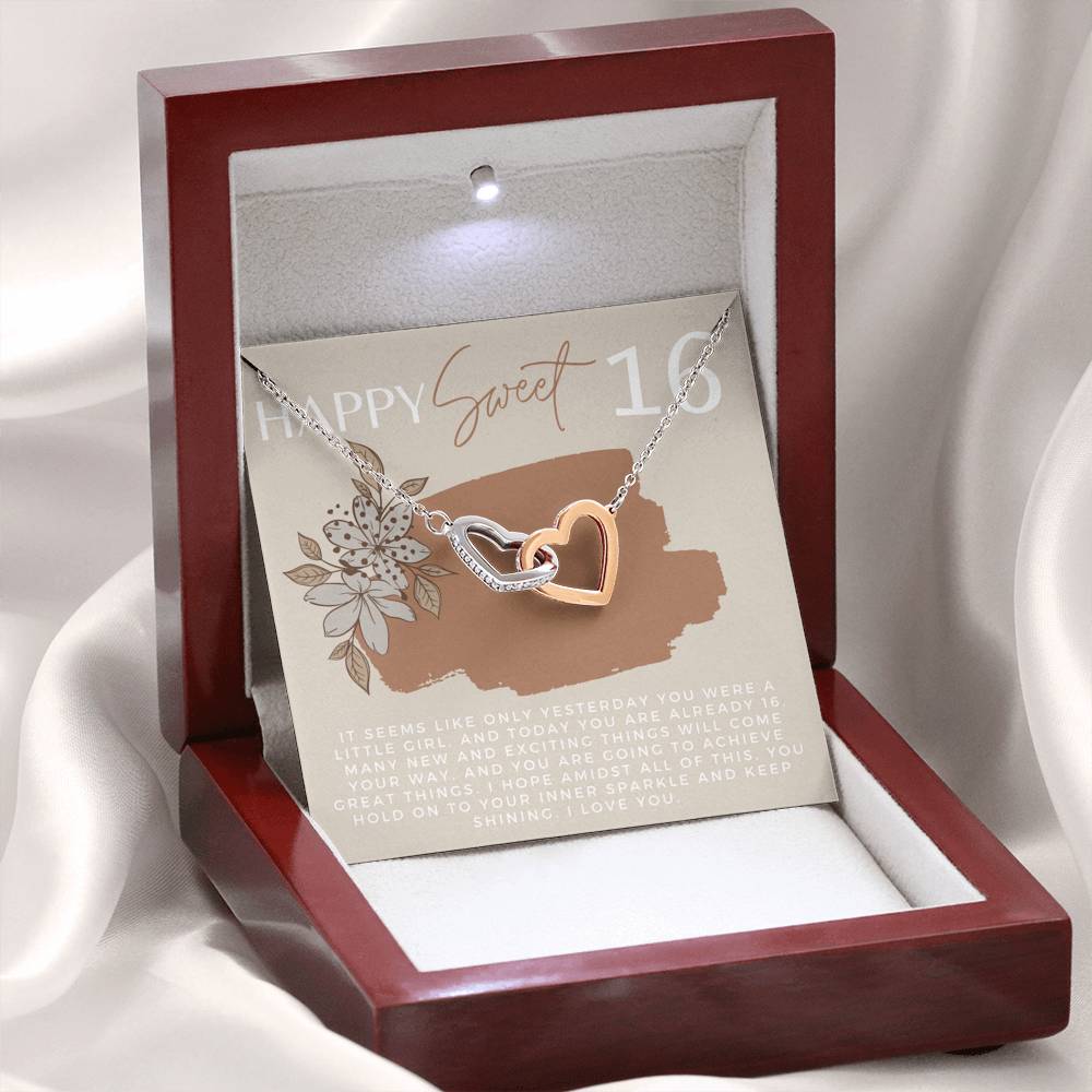 Sweet 16 Gift for Her, Birthday Gift for Daughter, Gift Necklace for Family Member, 16th Birthday Gift