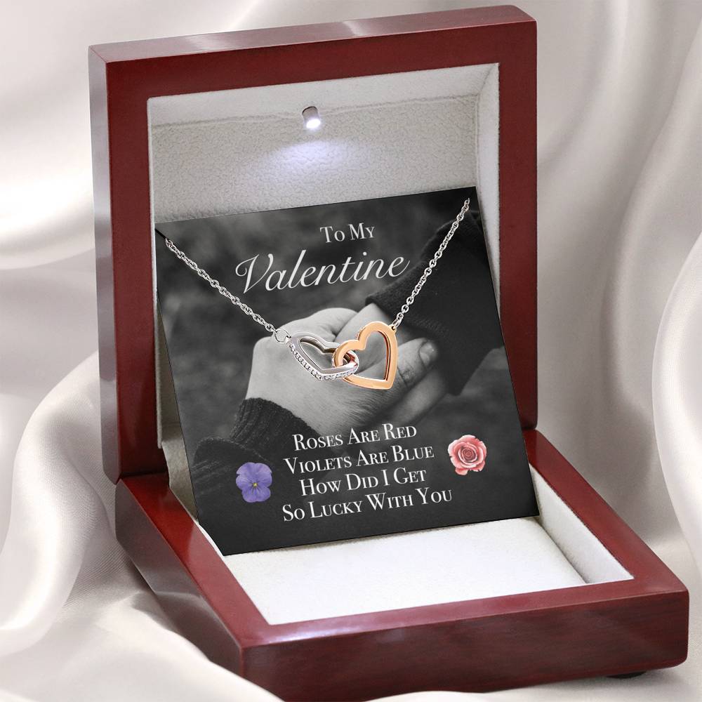 To My Girlfriend Wife Fiancée Necklace Gift With The Message Card On Valentine's Day Birthday Wedding Engagement Anniversary Gift