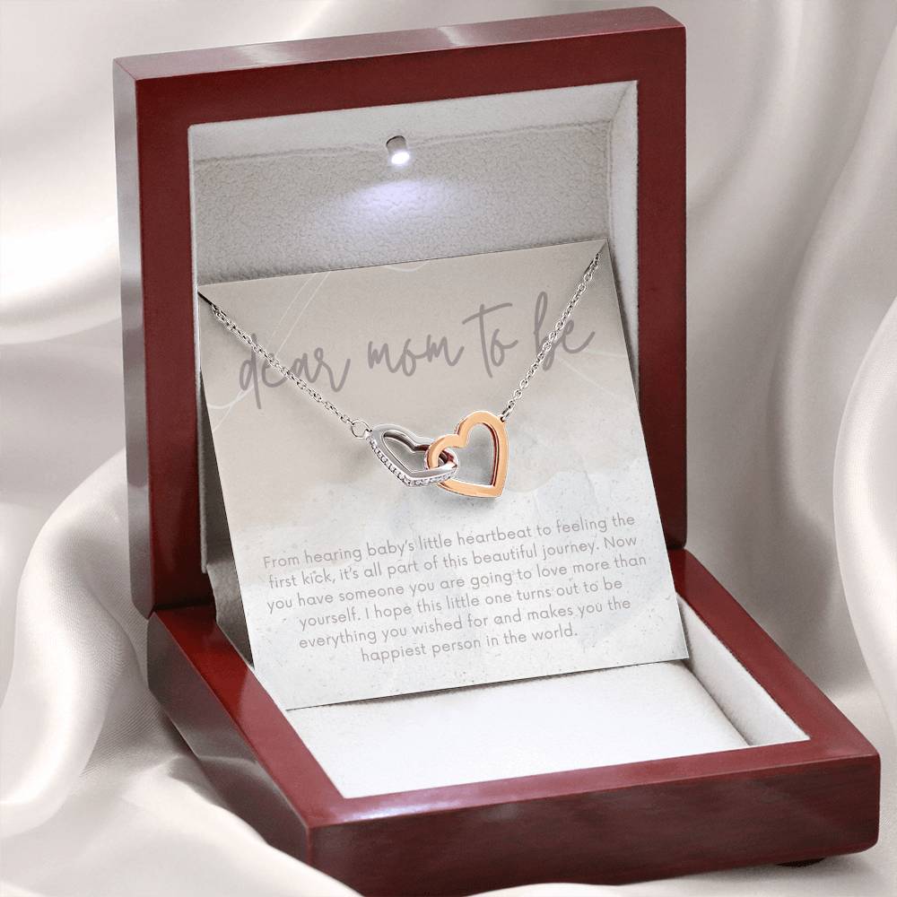 Expectant Moms Gift, Mom to Be Gift Necklace, Baby Shower Gift Idea, New Mom Card