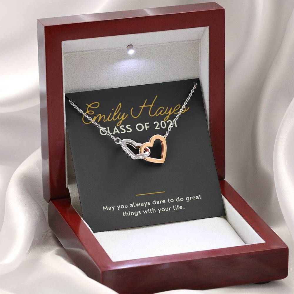 Class of 2021 Wish Necklace friendship Necklace senior Necklace wish tie Necklace graduation charm Necklace graduation gifts for grads