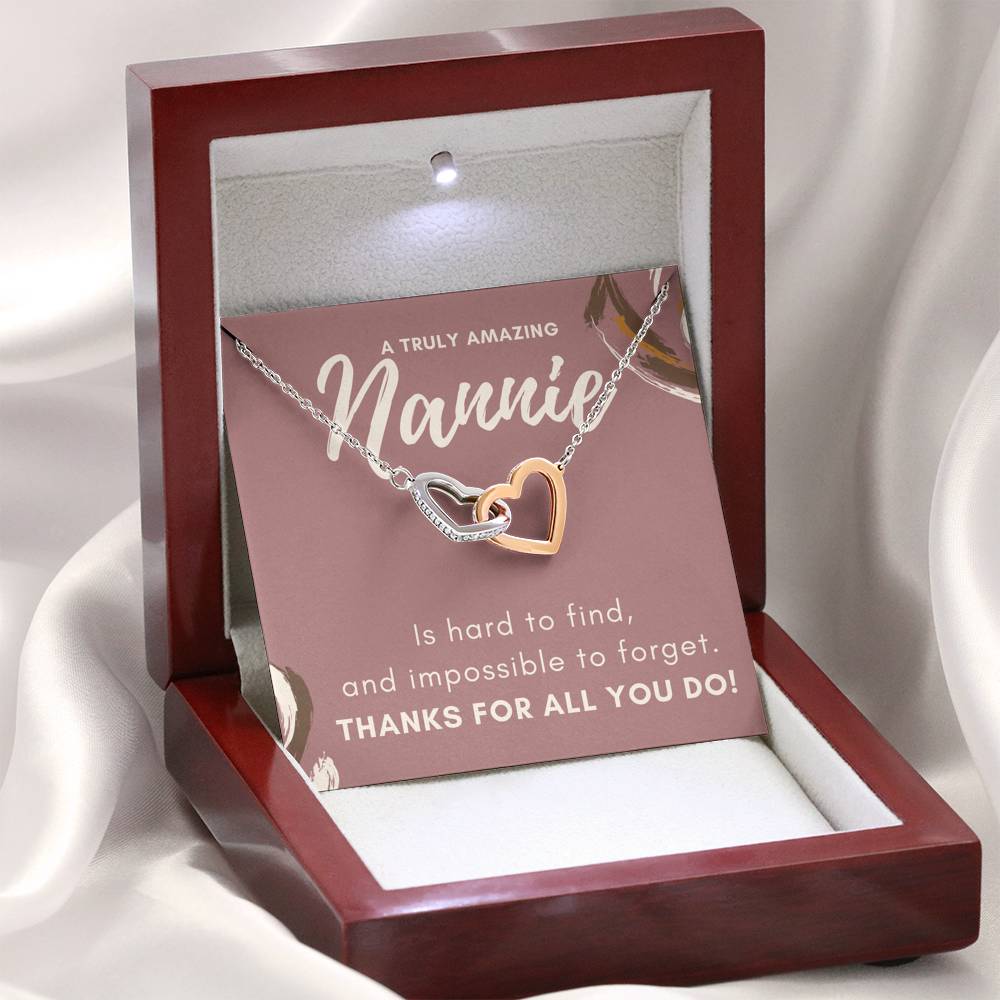 Custom Heart Pendent Gift To My Grand Mother On Mother's Day