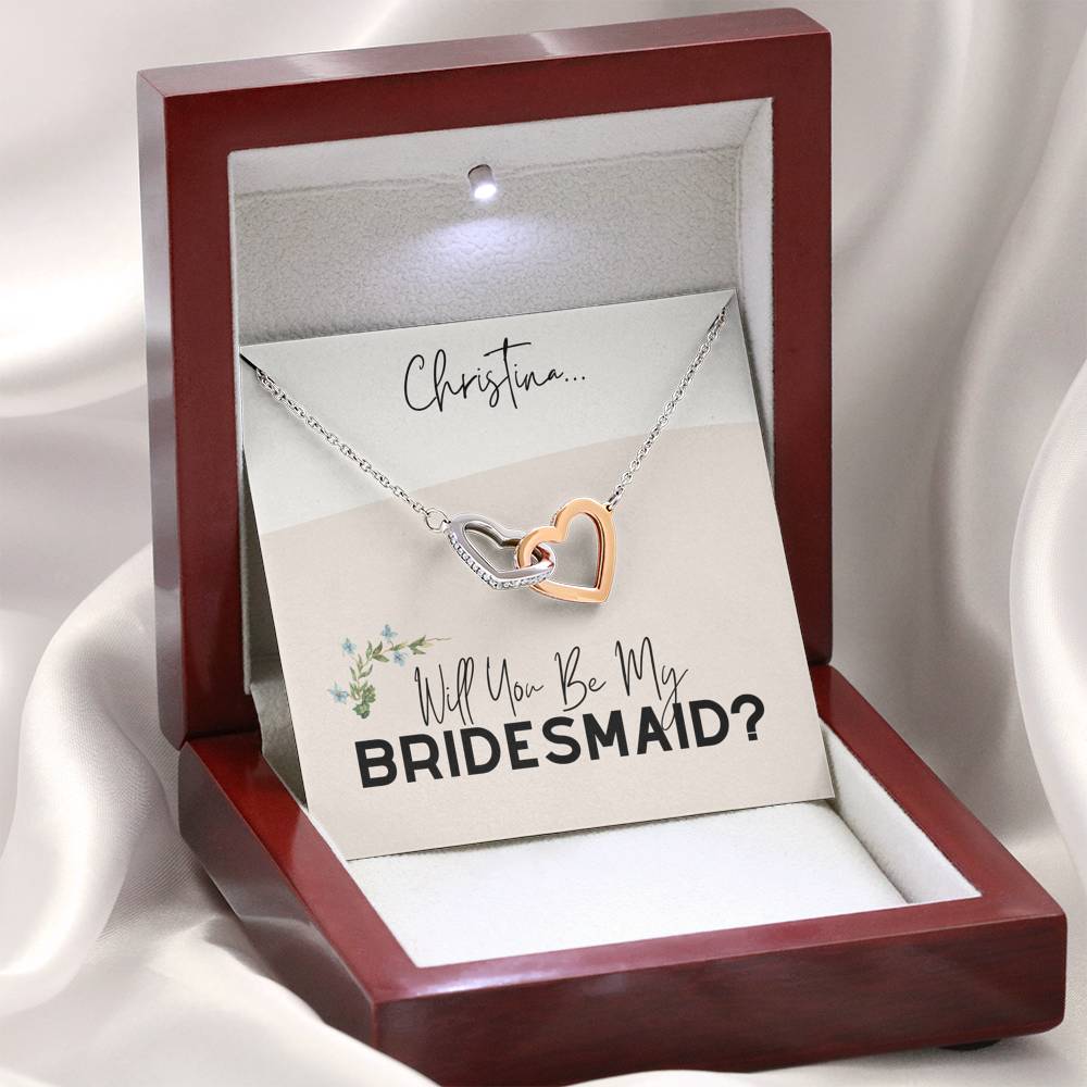 Bridesmaid Gift Necklace, Gift for Bridesmaids, Necklace for Bridesmaids, Bridesmaids Ask Gift
