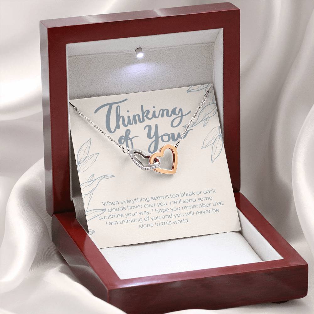 Thinking of You Gift Necklace, I'm Here For You Gift From A Friend, Family Member, Coworker