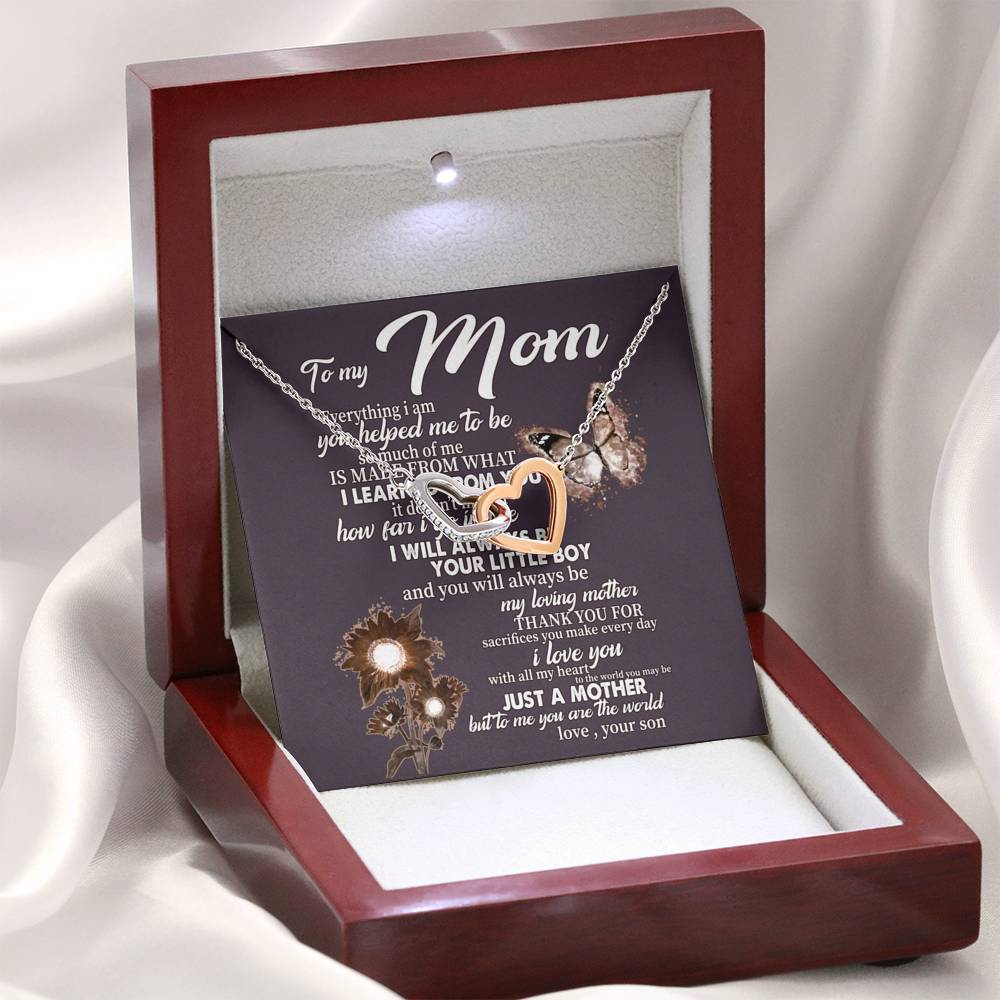 Mother Son Necklace Gift for Mom from Son, Son Gift to Mom, Personalized Mother and Son Necklace, Mothers Day Birthday Gift Jewelry