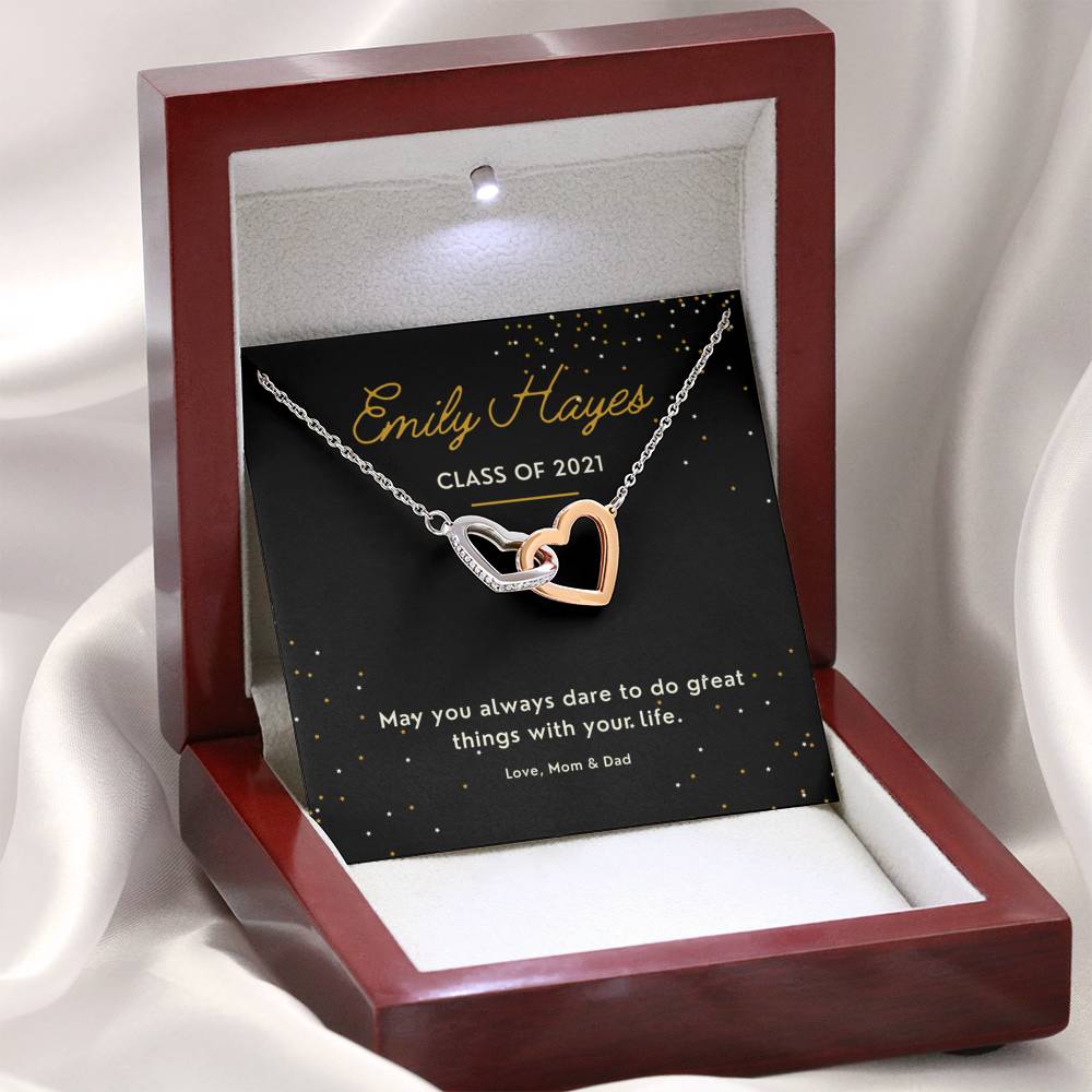 Graduation Necklace, Personalized Girl Graduation Gift for her Class of 2021, Class of 2022, 2021 Graduation Jewelry Graduate