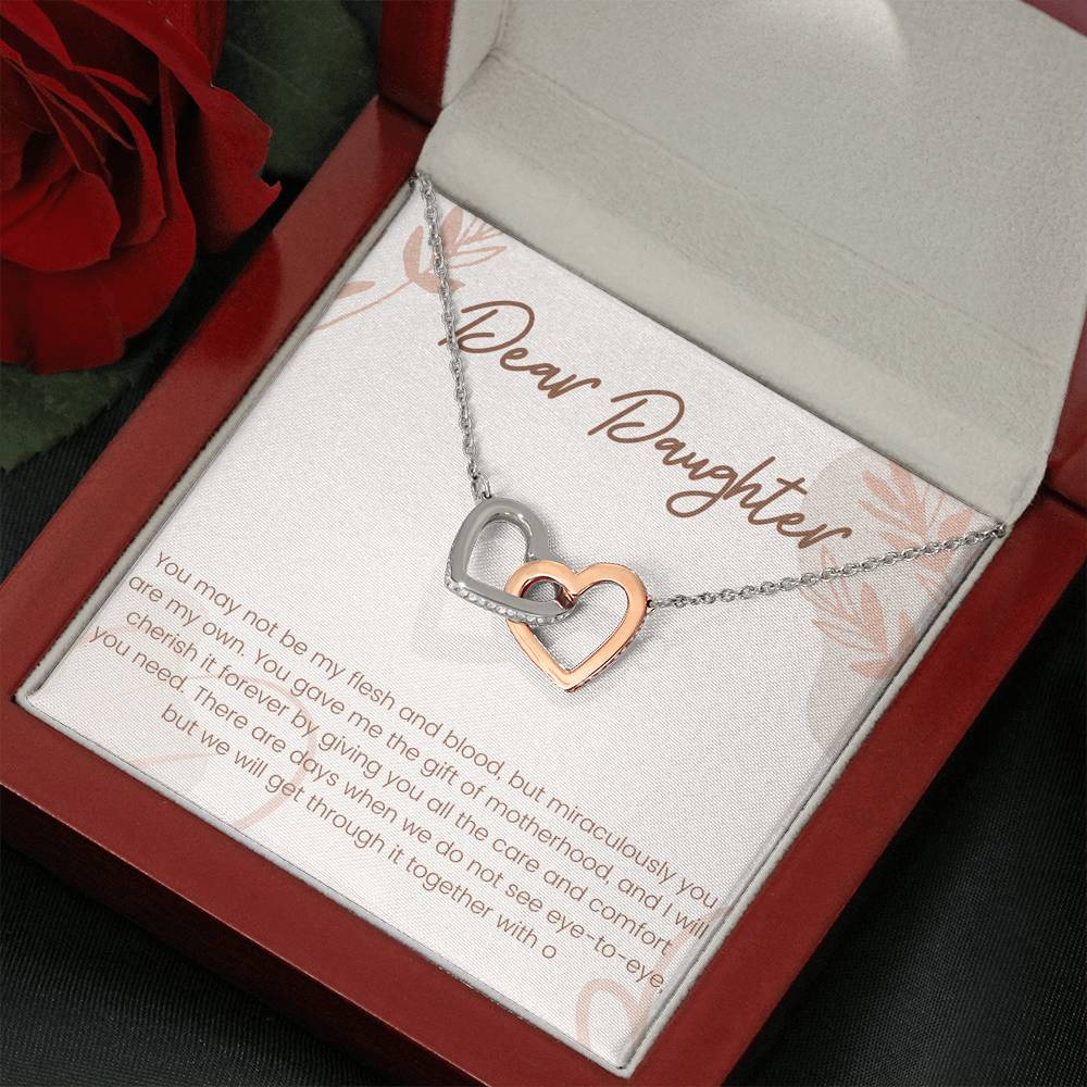 Stepdaughter Gift From Dad, Bonus Daughter Birthday, Wedding, Christmas Gift Necklace