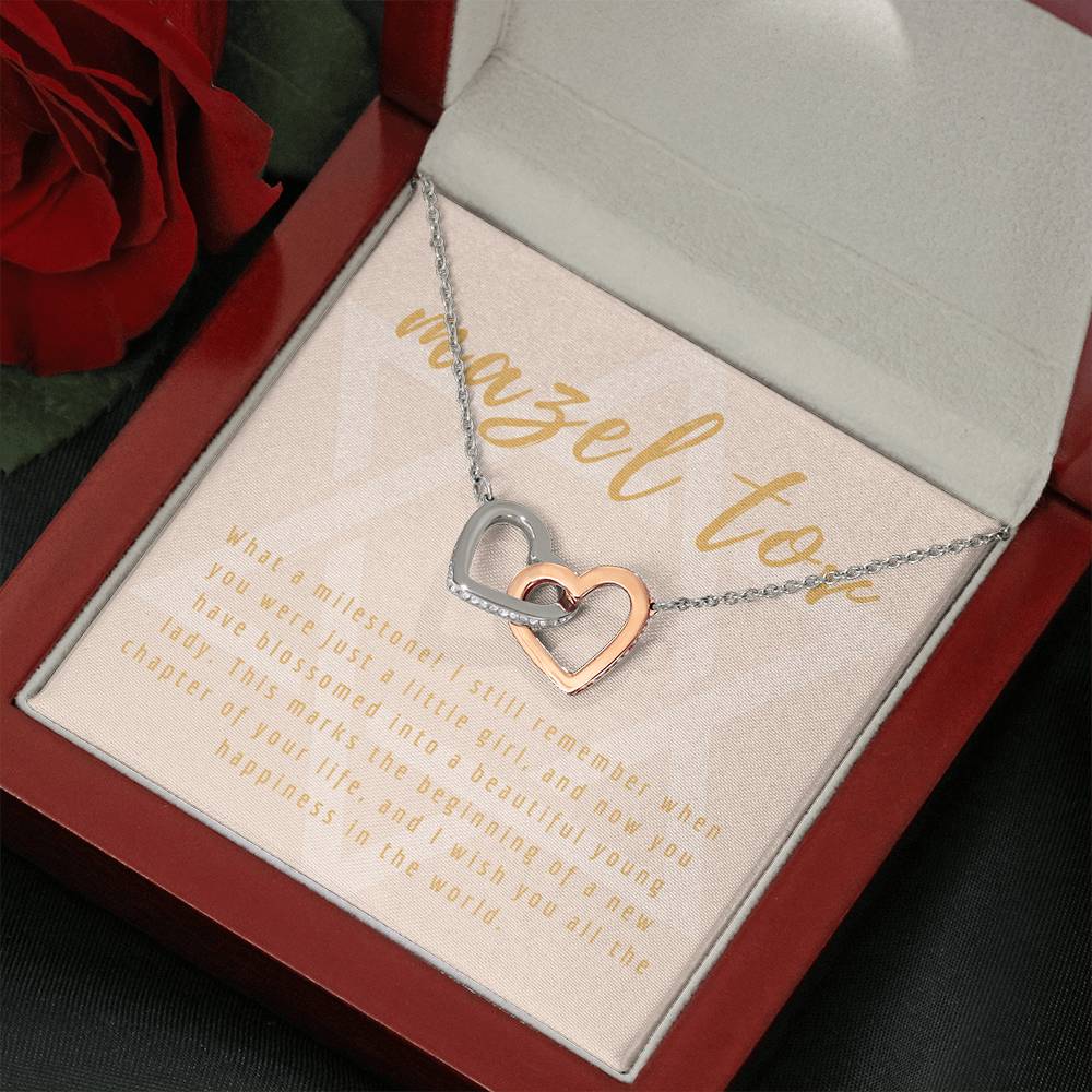 Bat Mitzvah Gift Necklace, Bat Mitzvah Card, Jewish Jewelry, Mazel Tov Gift for Bat Mitzvah