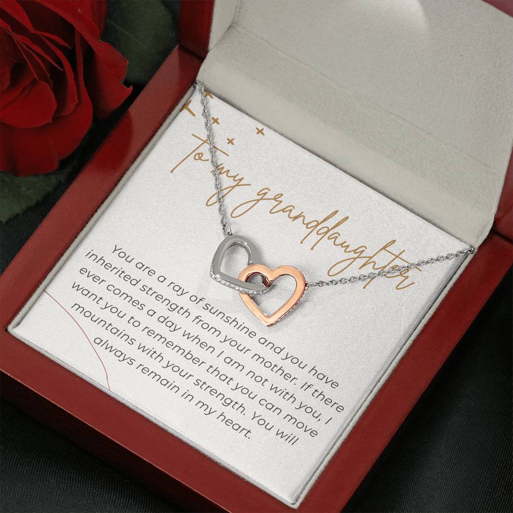 Gift for Granddaughter, Granddaughter Gift Necklace from Grandma, Personalized Birthday Card Gift, Graduation Gift