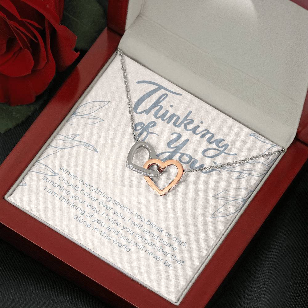 Thinking of You Gift Necklace, I'm Here For You Gift From A Friend, Family Member, Coworker
