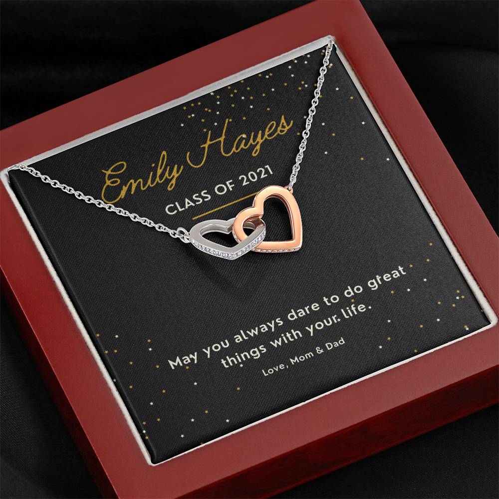 Graduation Necklace, Personalized Girl Graduation Gift for her Class of 2021, Class of 2022, 2021 Graduation Jewelry Graduate
