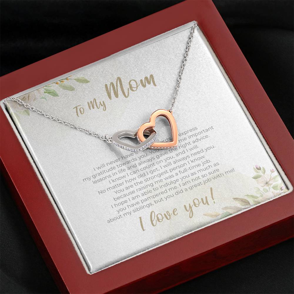 Heart Necklace Gift For Mom On Mothers Day From Daughter