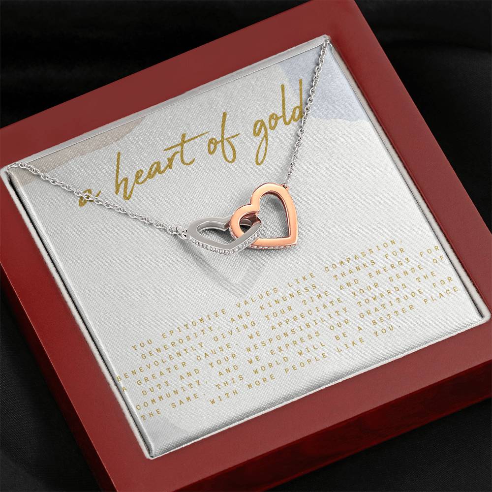 Volunteer Appreciation Gift, Volunteer Thank You Gift Necklace, Message Card Box