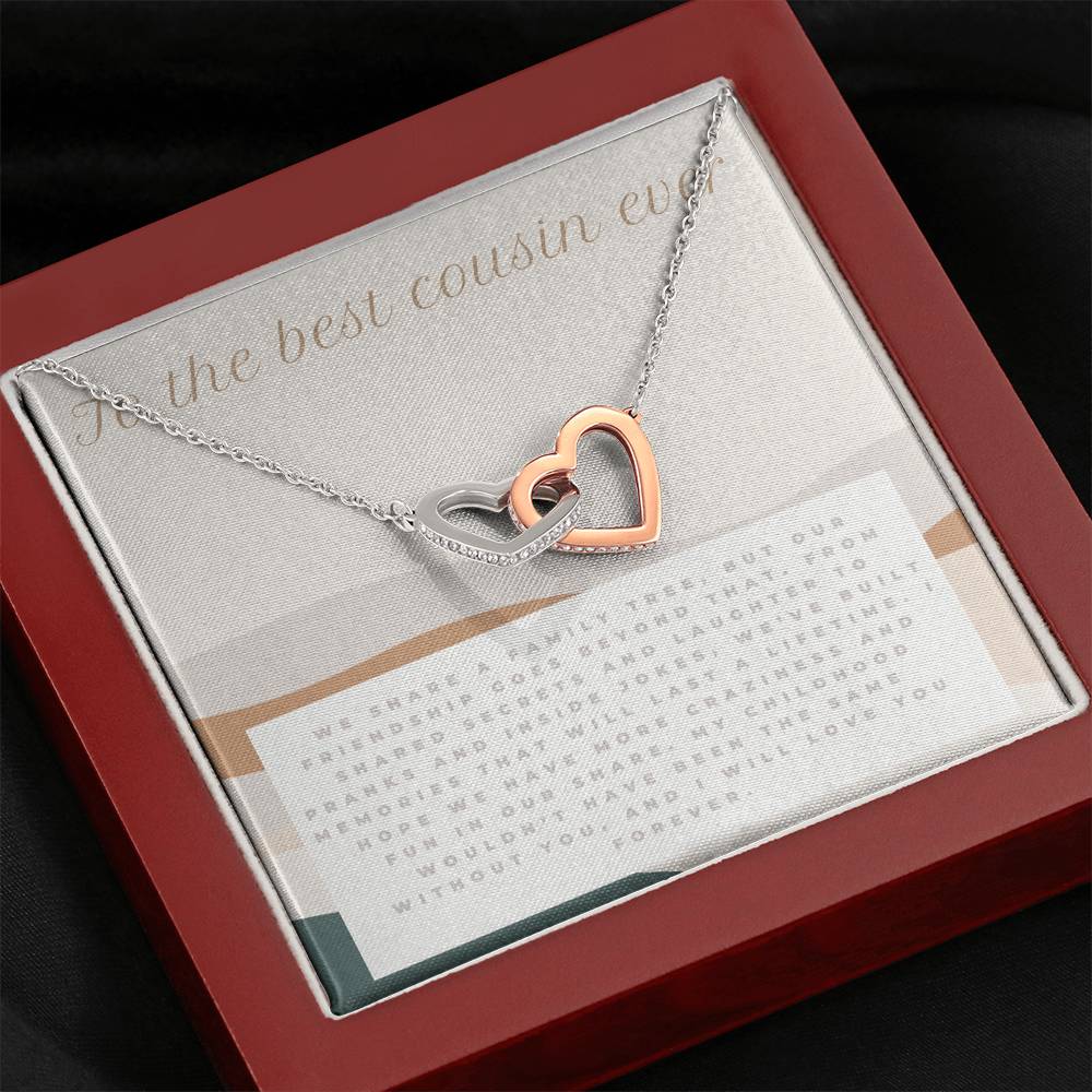 Gift for Cousin, Cousin Birthday Gift, Cousin Love Gift, Best Cousin Ever Gift Necklace, Friendship Necklace, Christmas Gift