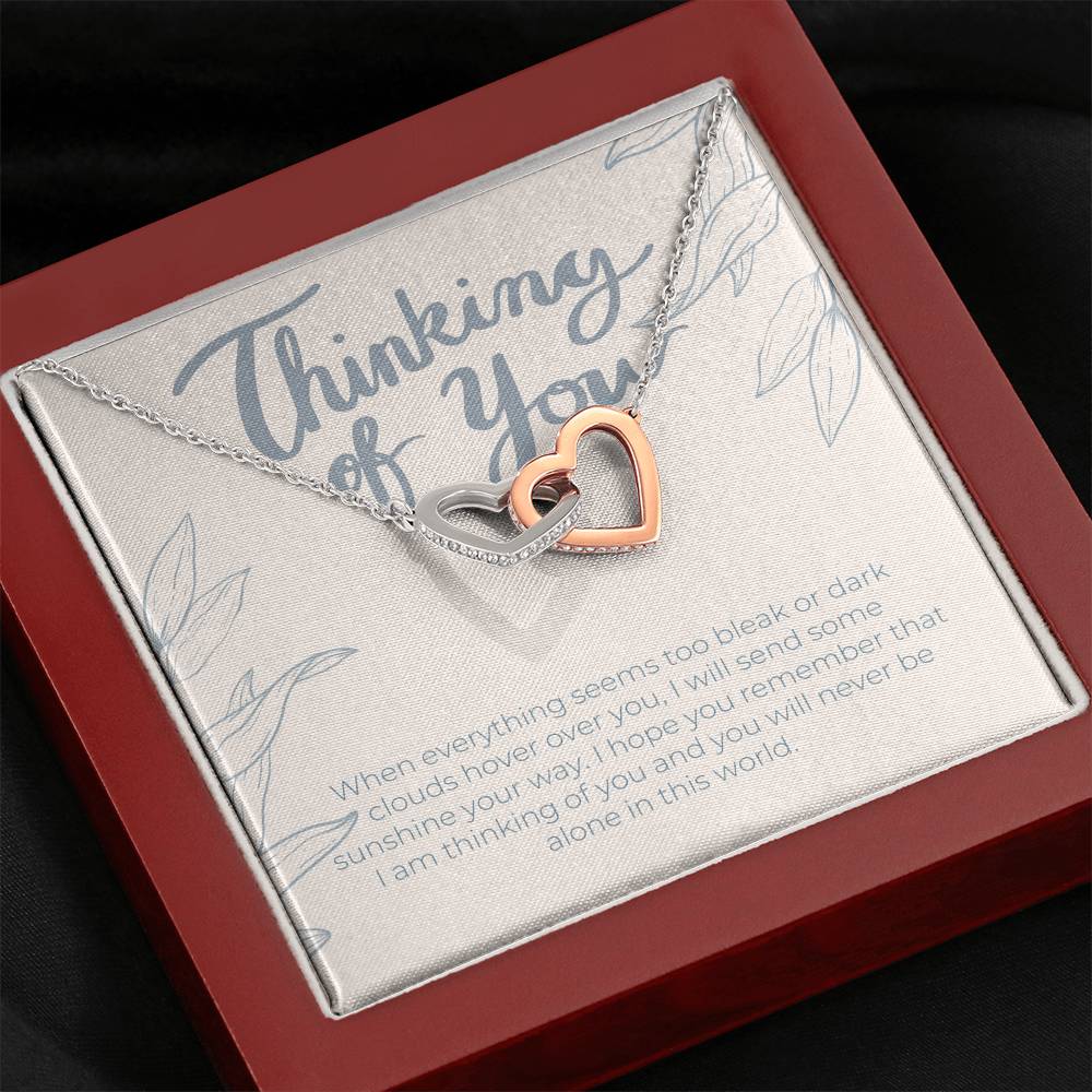Thinking of You Gift Necklace, I'm Here For You Gift From A Friend, Family Member, Coworker