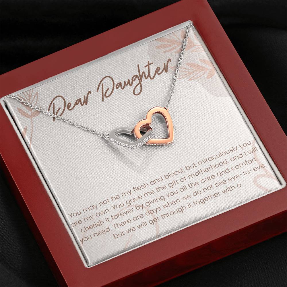 Stepdaughter Gift From Dad, Bonus Daughter Birthday, Wedding, Christmas Gift Necklace